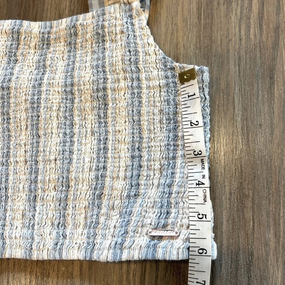 Girls Tahari Girl Blue & White Striped Smocked Top & Shorts Set Size 10